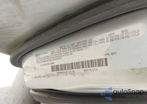 2006 Subaru Baja Sport from USA, damaged, VIN 4S4BT62C967100846